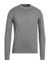 Alpha Studio Man Sweater Grey Size 46 Cotton, Cashmere