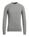 Alpha Studio Man Sweater Grey Size 46 Geelong Wool In Grey