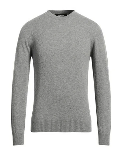 Alpha Studio Man Sweater Grey Size 46 Geelong Wool