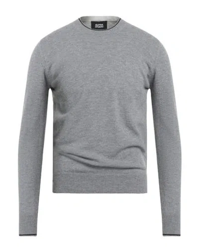 Alpha Studio Man Sweater Grey Size 50 Wool