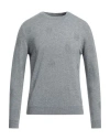 Alpha Studio Man Sweater Grey Size L Viscose, Nylon, Wool, Cashmere, Polyester In Grey
