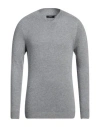 Alpha Studio Man Sweater Grey Size S Viscose, Nylon, Wool, Cashmere, Polyester In Grey