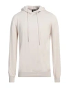 Alpha Studio Man Sweater Ivory Size 42 Merino Wool In White