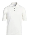 Alpha Studio Man Sweater Ivory Size 44 Cotton In White