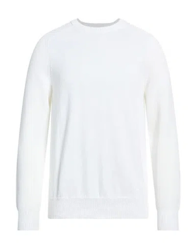 Alpha Studio Man Sweater Ivory Size 44 Cotton In White