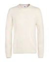 Alpha Studio Man Sweater Ivory Size 44 Virgin Wool, Polyamide In Neutral