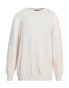 Alpha Studio Man Sweater Ivory Size 46 Cashmere In White