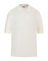 Alpha Studio Man Sweater Ivory Size 48 Linen, Cotton In White