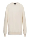 Alpha Studio Man Sweater Ivory Size 48 Cashmere In White
