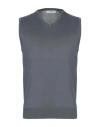 Alpha Studio Man Sweater Lead Size 42 Cotton In Blue