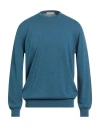 Alpha Studio Man Sweater Light Blue Size 46 Cotton