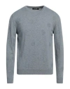 Alpha Studio Man Sweater Light Blue Size L Viscose, Nylon, Wool, Cashmere, Polyester