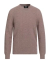 Alpha Studio Man Sweater Light Brown Size 44 Geelong Wool