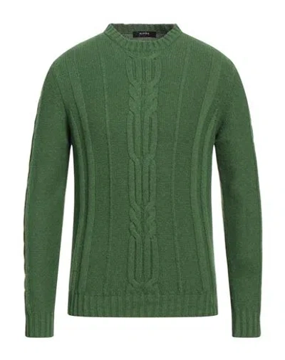 Alpha Studio Man Sweater Light Green Size 46 Merino Wool, Alpaca Wool, Polyamide