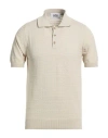 Alpha Studio Man Sweater Light Grey Size 40 Cotton, Polyester In Neutral