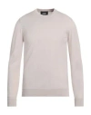 Alpha Studio Man Sweater Light Grey Size 40 Merino Wool