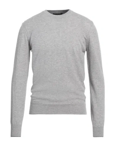 Alpha Studio Man Sweater Light Grey Size 40 Wool