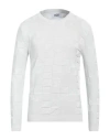 Alpha Studio Man Sweater Light Grey Size 44 Cotton In Grey