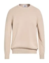 Alpha Studio Man Sweater Light Grey Size 44 Cotton In Neutral