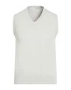 Alpha Studio Man Sweater Light Grey Size 44 Cotton In White