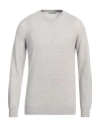 Alpha Studio Man Sweater Light Grey Size 42 Wool, Cashmere