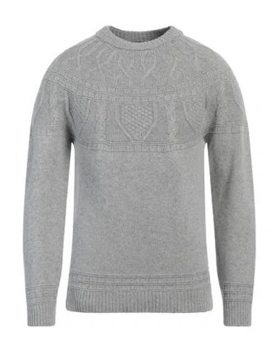 Alpha Studio Man Sweater Light Grey Size 44 Wool, Viscose, Polyamide