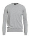Alpha Studio Man Sweater Light Grey Size 46 Cashmere In Gray
