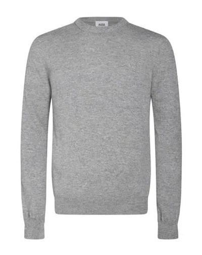 Alpha Studio Man Sweater Light Grey Size 46 Wool, Viscose, Polyamide In Gray