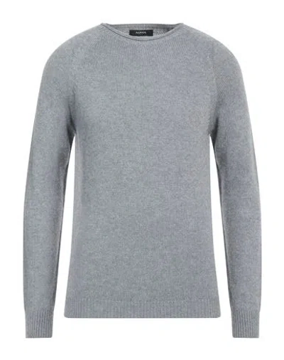 ALPHA STUDIO ALPHA STUDIO MAN SWEATER LIGHT GREY SIZE S VISCOSE, NYLON, WOOL, CASHMERE, POLYESTER
