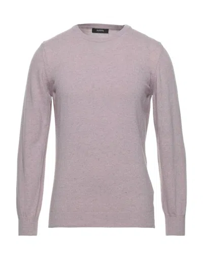 Alpha Studio Sweaters In Purple