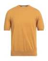 Alpha Studio Man Sweater Marigold Size 44 Cotton In Yellow