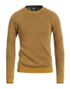 Alpha Studio Man Sweater Marigold Size 44 Merino Wool, Alpaca Wool, Recycled Polyamide, Polyamide