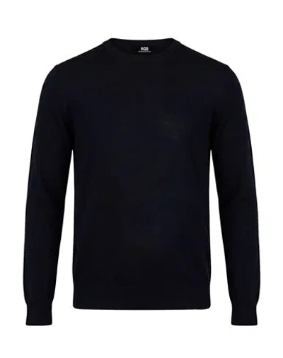 Alpha Studio Man Sweater Midnight Blue Size 36 Wool
