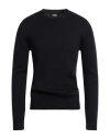 Alpha Studio Man Sweater Midnight Blue Size 38 Merino Wool