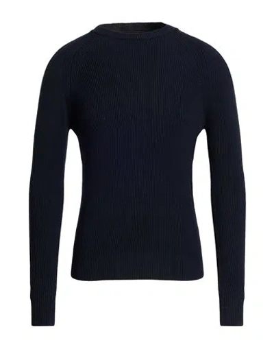Alpha Studio Man Sweater Midnight Blue Size 38 Wool