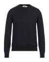 Shop Alpha Studio Man Sweater Midnight Blue Size 40 Cotton