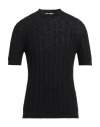 Alpha Studio Man Sweater Midnight Blue Size 40 Cotton In Blue