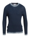 Alpha Studio Man Sweater Midnight Blue Size 40 Cotton