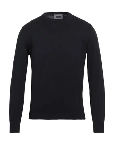 Alpha Studio Man Sweater Midnight Blue Size 44 Cotton