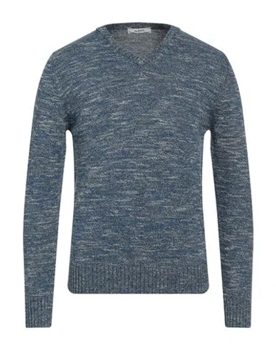Alpha Studio Man Sweater Midnight Blue Size 38 Cotton