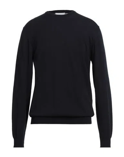 Alpha Studio Man Sweater Midnight Blue Size 44 Cotton In Blue