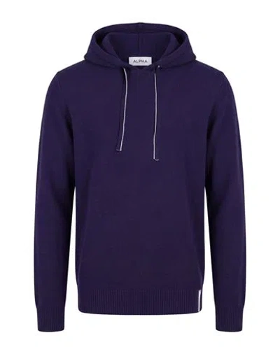 Alpha Studio Man Sweater Midnight Blue Size 44 Geelong Wool