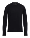 Alpha Studio Man Sweater Midnight Blue Size 44 Merino Wool
