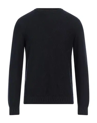 Alpha Studio Man Sweater Midnight Blue Size 44 Wool