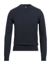 Alpha Studio Man Sweater Midnight Blue Size 44 Wool