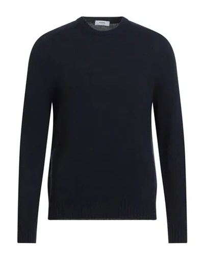 Alpha Studio Man Sweater Midnight Blue Size 44 Wool, Viscose, Polyamide, Cashmere