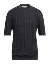 Alpha Studio Man Sweater Midnight Blue Size 46 Cotton In Blue