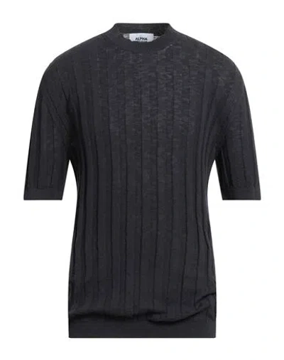 Alpha Studio Man Sweater Midnight Blue Size 46 Cotton