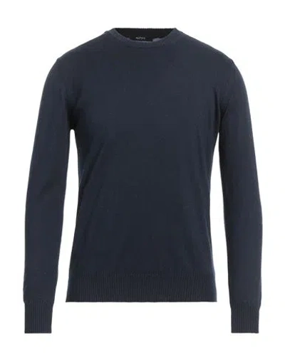 Alpha Studio Man Sweater Midnight Blue Size 46 Cotton, Cashmere