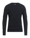 Alpha Studio Man Sweater Midnight Blue Size 46 Merino Wool